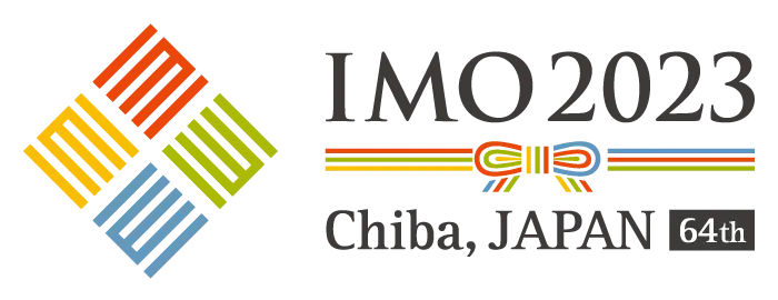 Das Logo der IMO 2023 in Japan