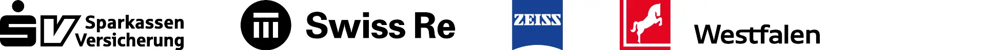 Sammlung der 4 Logos der Gastgeber